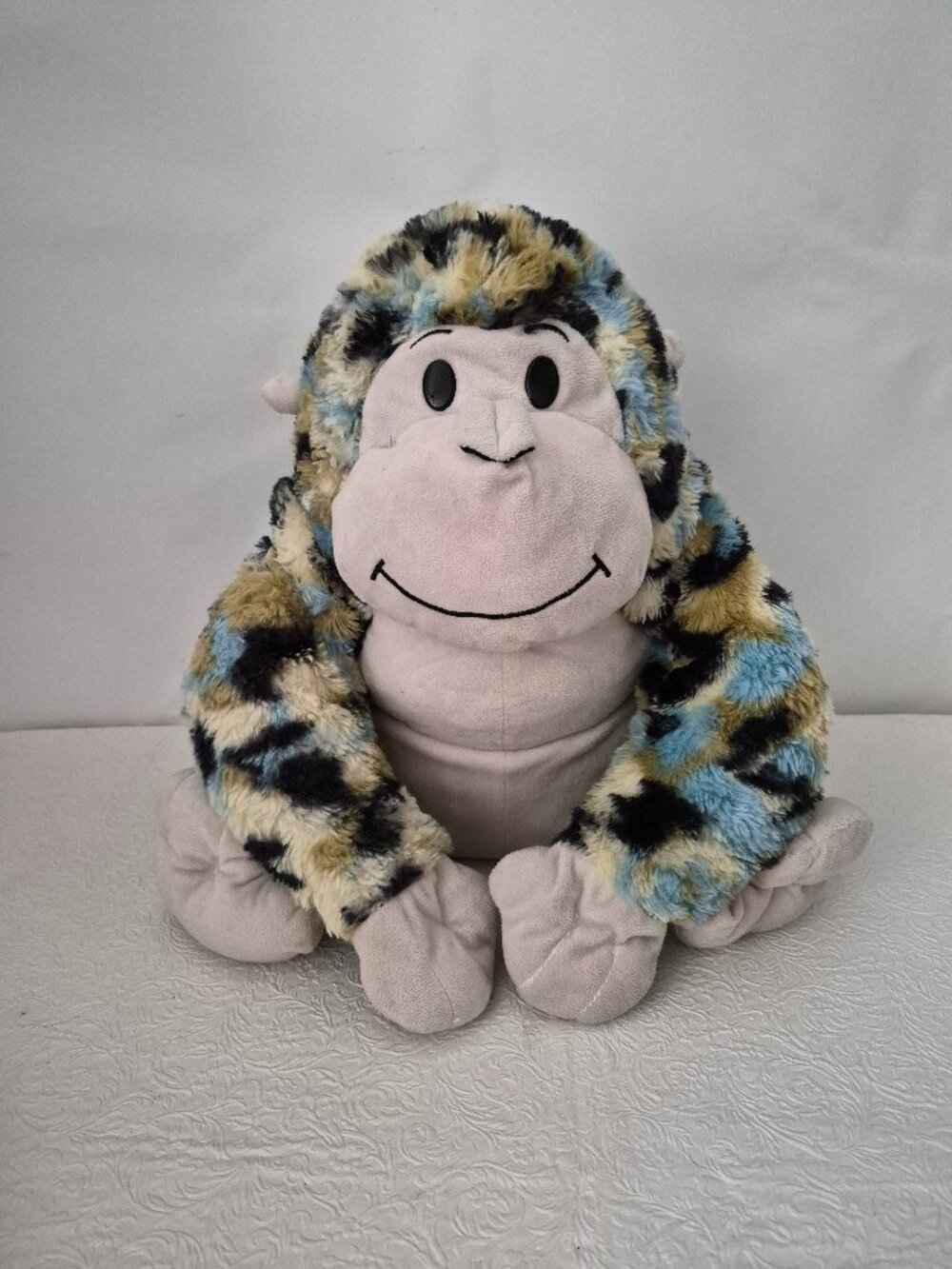 Peek A Boo Toys Chip The Blue Camo Gorilla Stuffed Animal Plush 13"